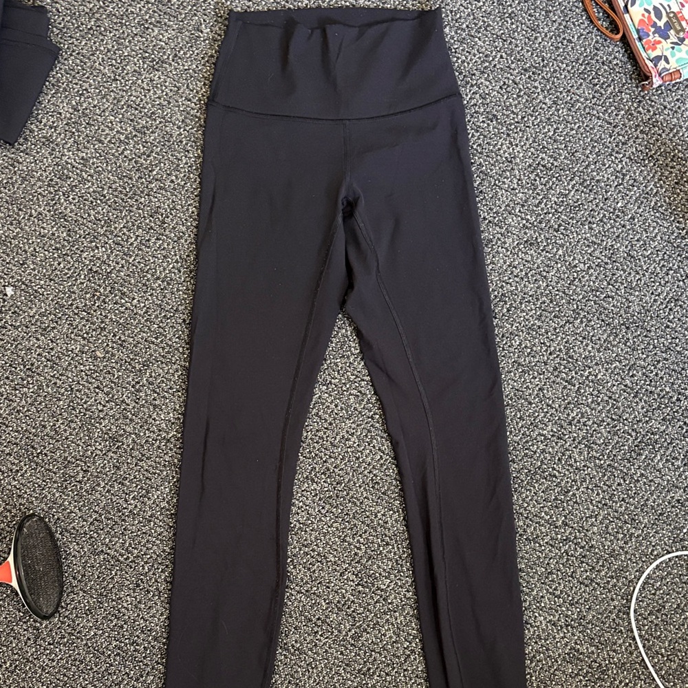 3 pairs of worn Wunder Under Black High-Waisted lululemon Leggings